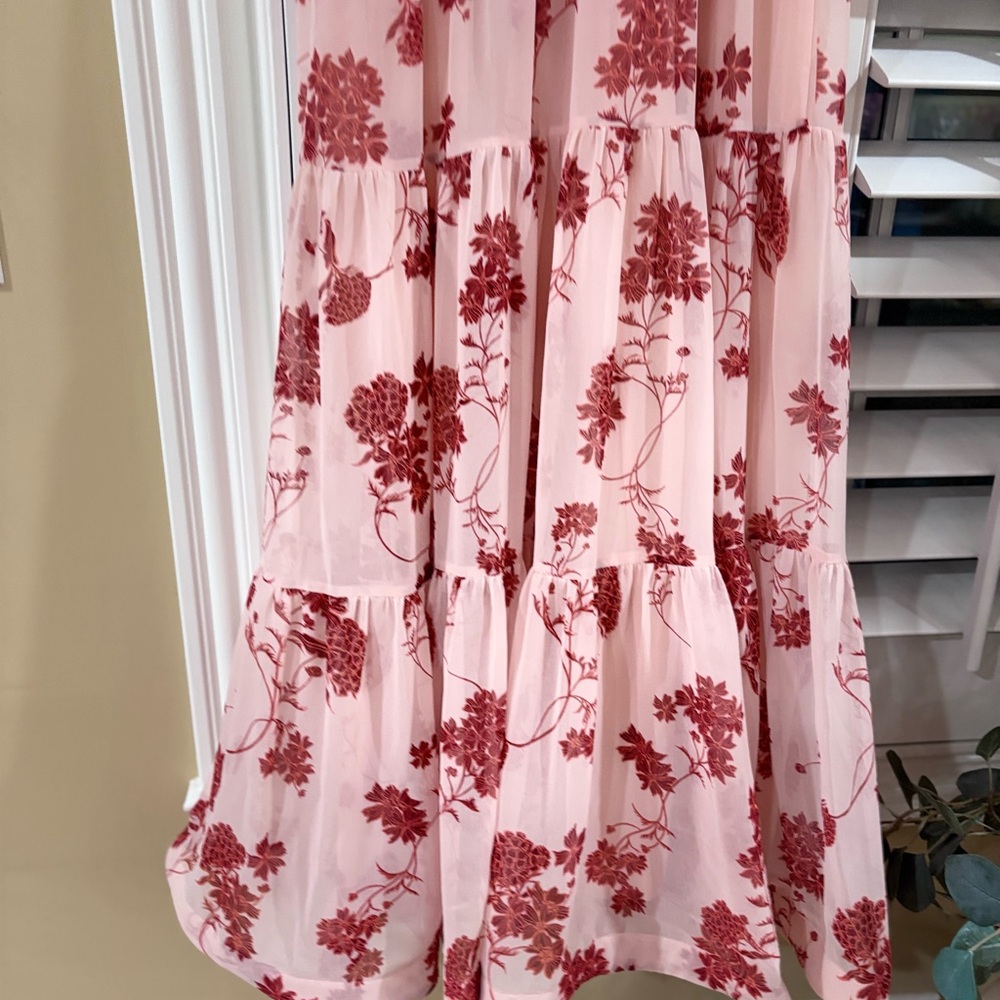 Chelsea28 Floral Print Ruffle Midi Dress sz XS - Picture 5 of 8